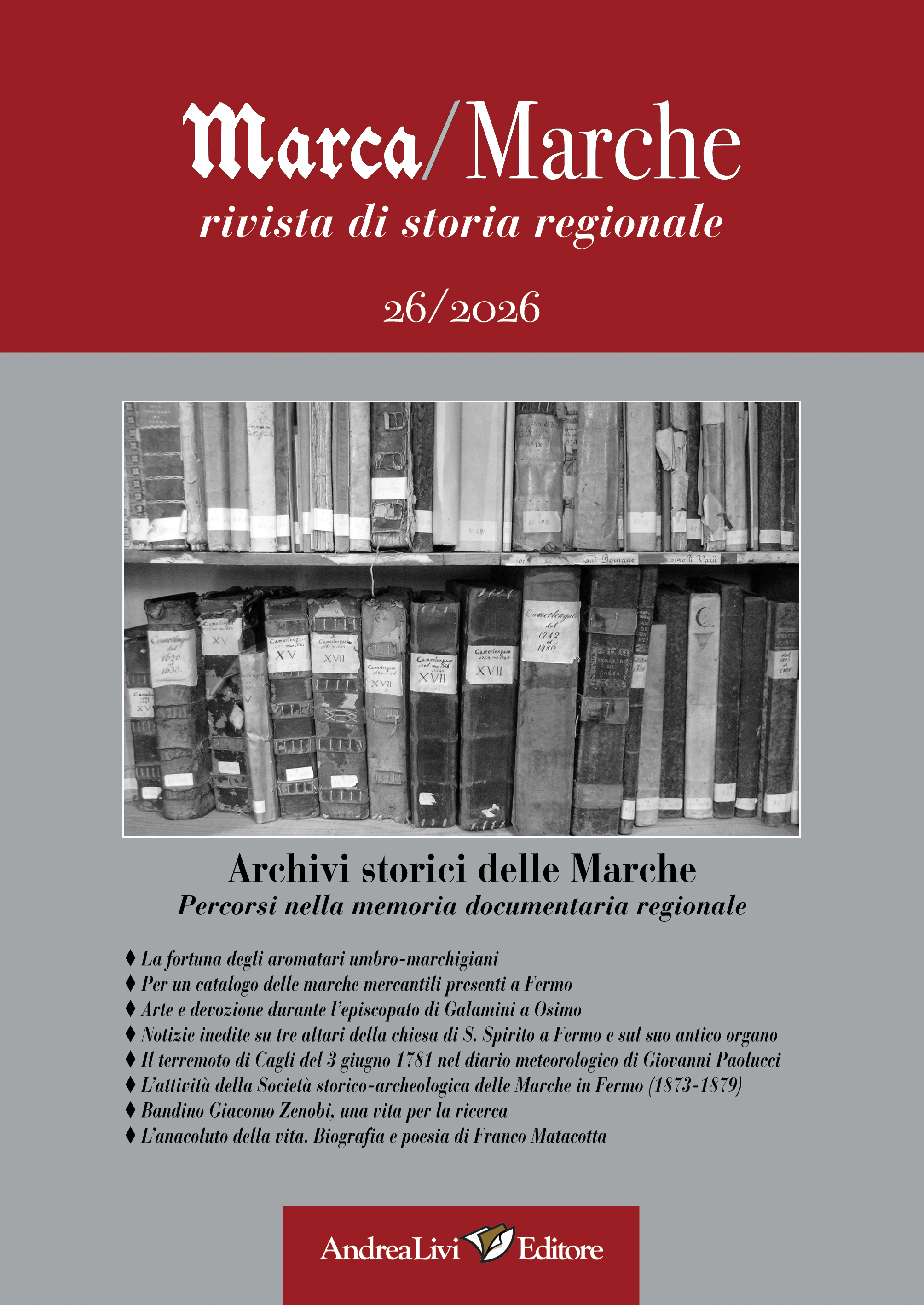 «Marca/Marche», 26 (2026)